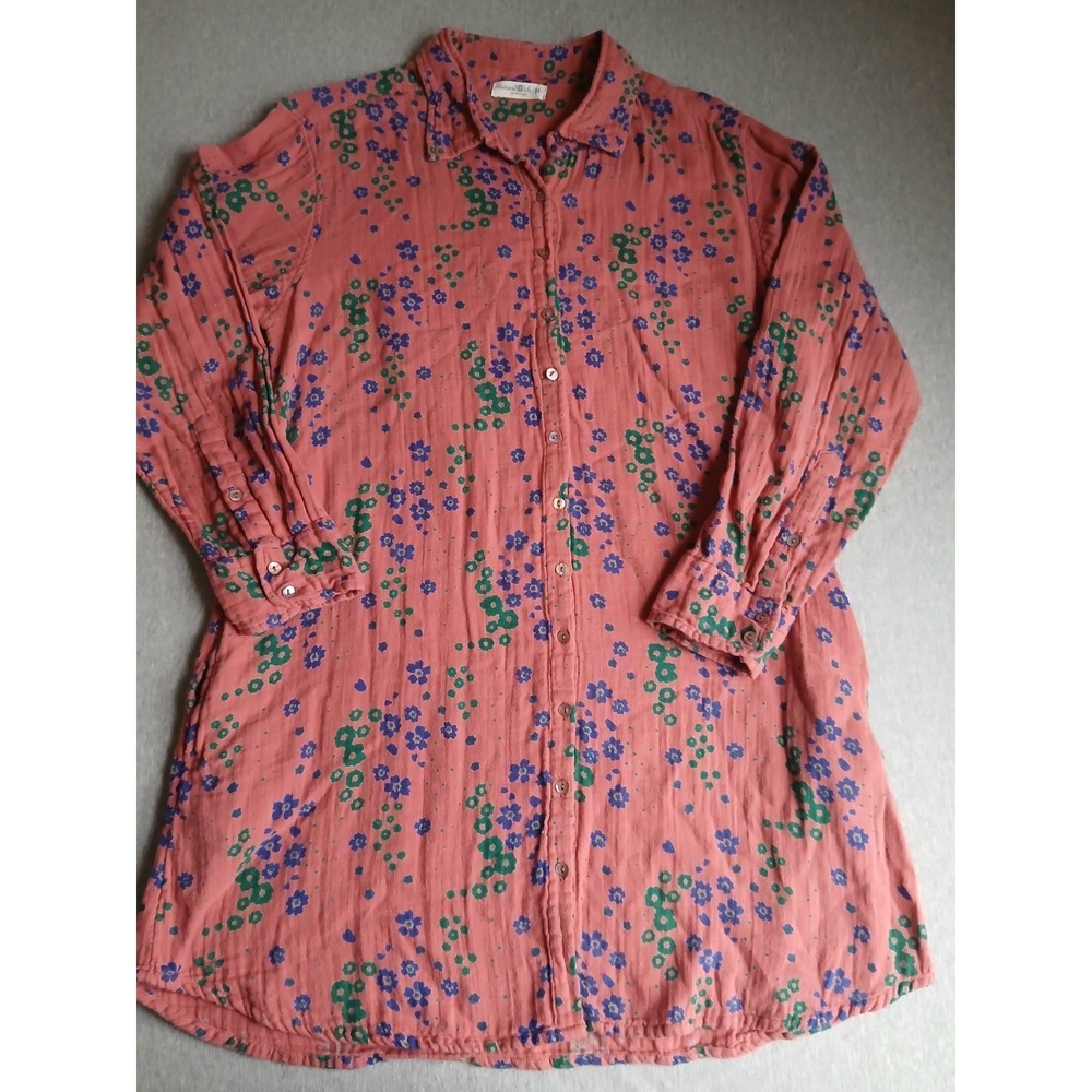 Natural Life Dress Medium Georgia Shjrt Gauze Bohemian Peasant Cottage Boho